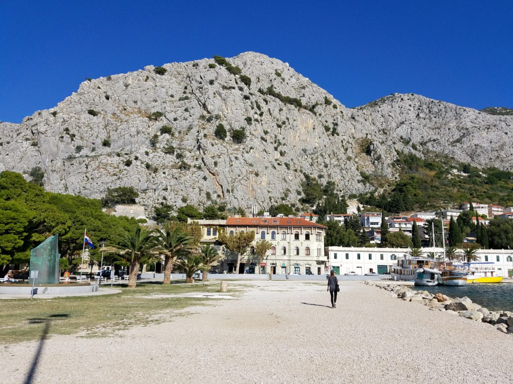 The Omis beach